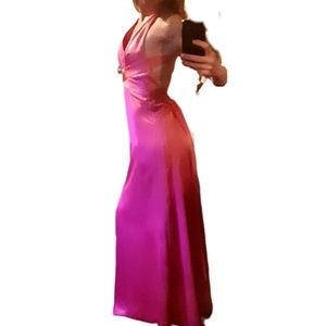 BCBG pink maxi dress